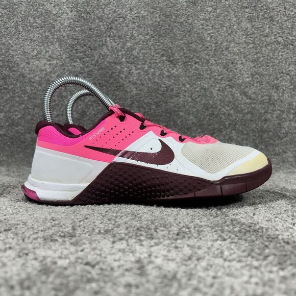 Nike Metcon 2 821913-106 Women’s Size 6.5 White Pink Crossfit Training Gym Shoes - Picture 1 of 12